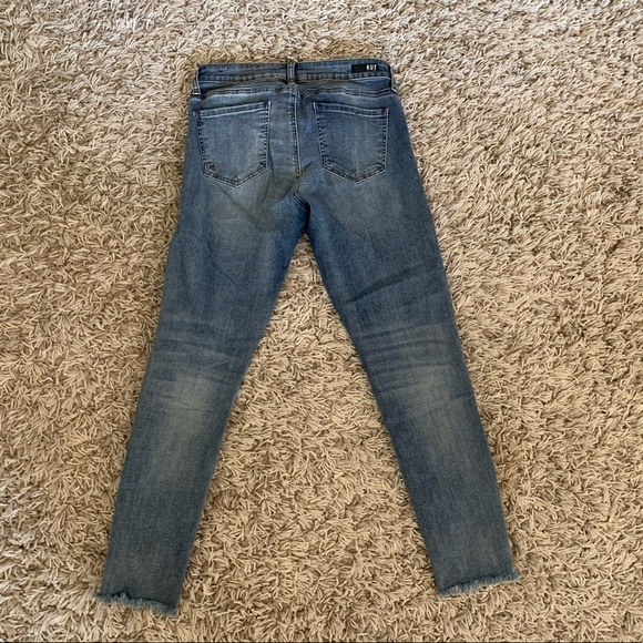 Only worn once! Kut from the kloth size 6 skinny jeans raw hem - Picture 2 of 2